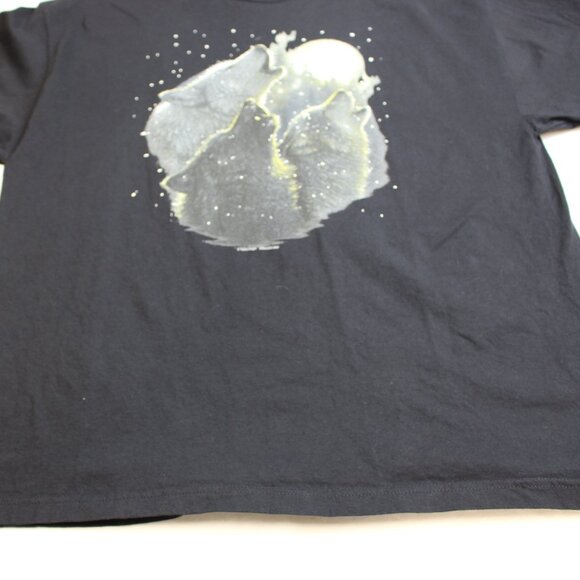 Alstyle Vintage Winter Wolf Howling Shirt Mens XXL - Picture 4 of 6
